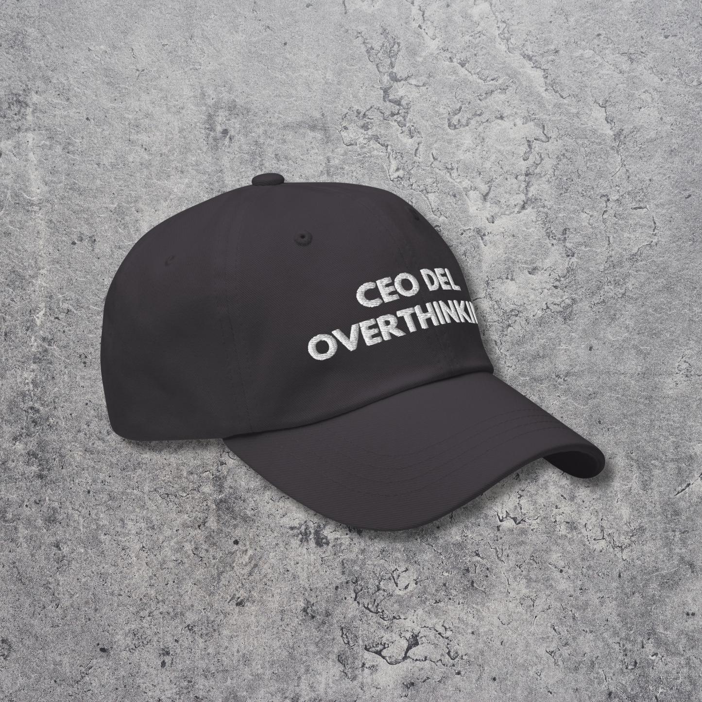 Gorra CEO del overthinking gris