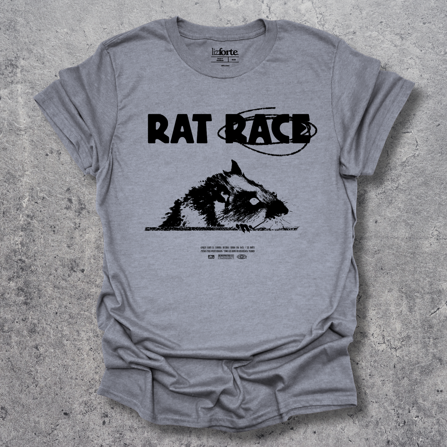 camiseta rat race gris medio